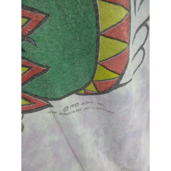 VINTAGE Grateful Dead Shirt Medium Liquid Brockum 1993 Roller Coaster*